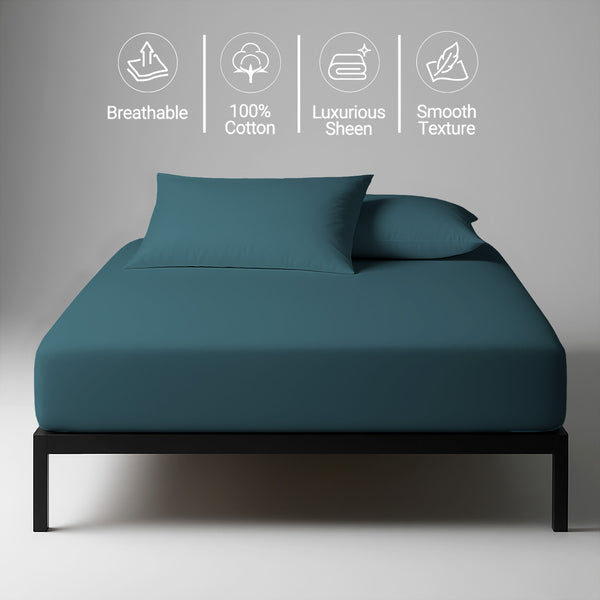 Premium 400 Thread Count 100% Cotton Fitted Sheet