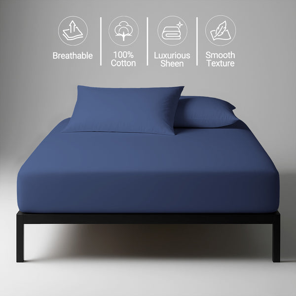 Premium 400 Thread Count 100% Cotton Fitted Sheet