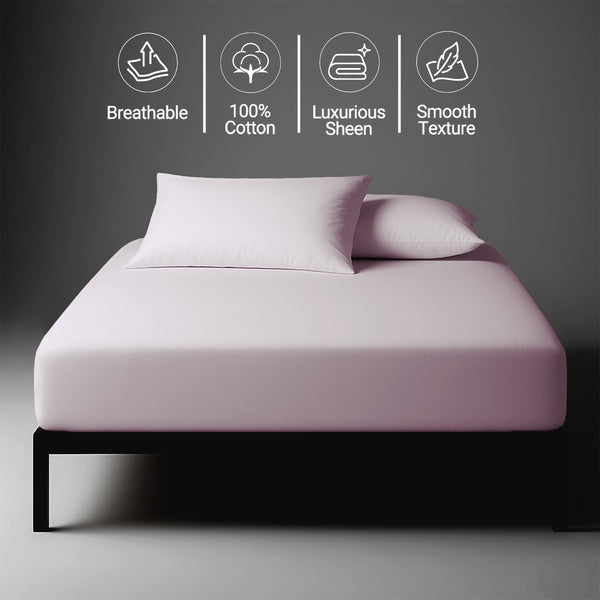 Premium 400 Thread Count 100% Cotton Fitted Sheet