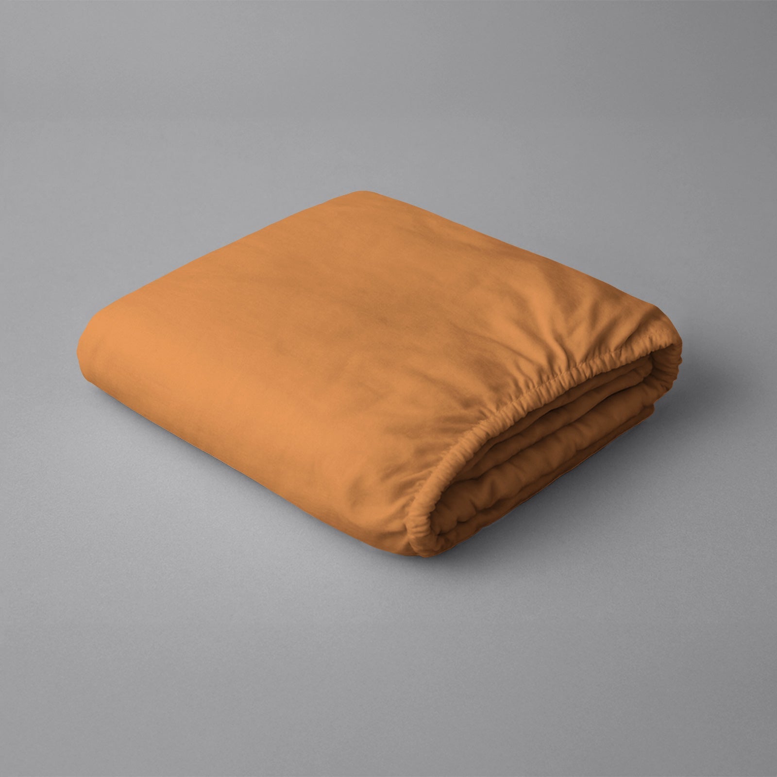 Premium 400 Thread Count 100% Cotton Fitted Sheet - 100x200 cm - Apricoat Orange