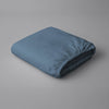 Premium 400 Thread Count 100% Cotton Fitted Sheet - 100x200 cm - Dusty Blue
