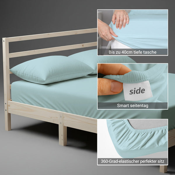 Premium 400 Thread Count 100% Cotton Fitted Sheet