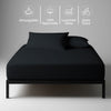 Premium 400 Thread Count 100% Cotton Fitted Sheet - 100x200 cm - Black