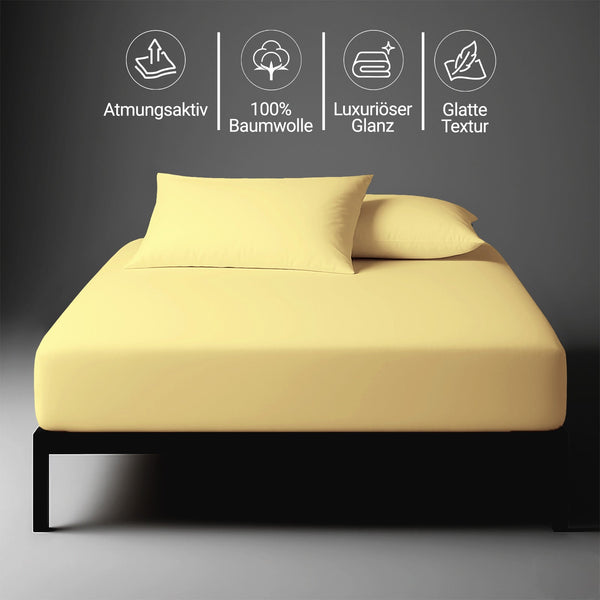 Premium 400 Thread Count 100% Cotton Fitted Sheet