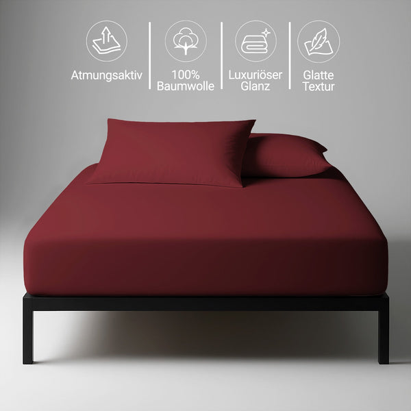 Premium 400 Thread Count 100% Cotton Fitted Sheet