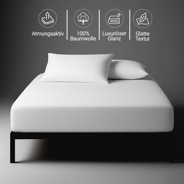 Premium 400 Thread Count 100% Cotton Fitted Sheet