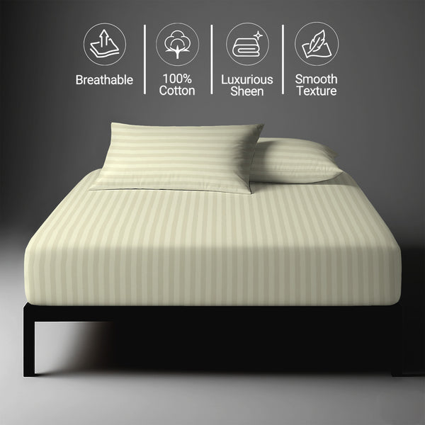 Premium 300 Thread Count 100% Cotton Fitted Sheet