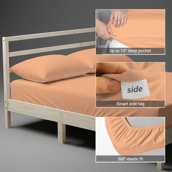 Premium 400 Thread Count 100% Cotton Fitted Sheet