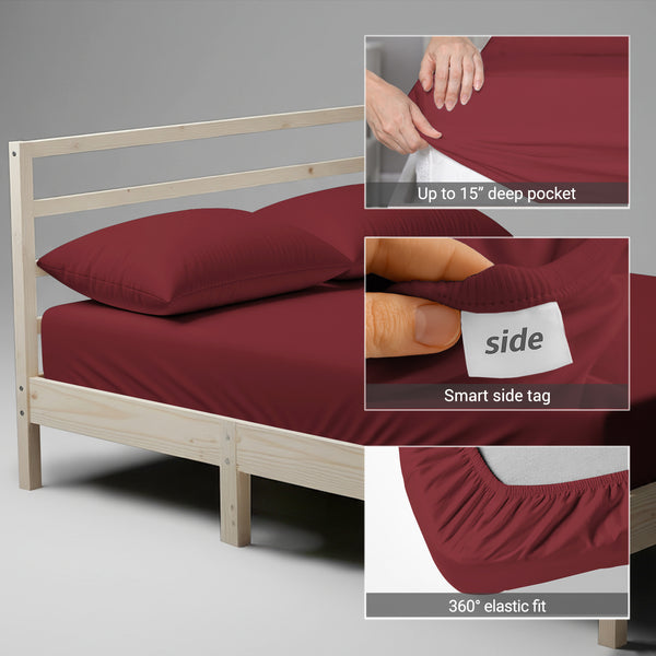 Premium 400 Thread Count 100% Cotton Fitted Sheet