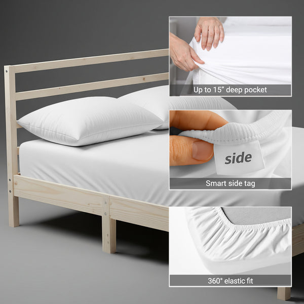 Premium 400 Thread Count 100% Cotton Fitted Sheet