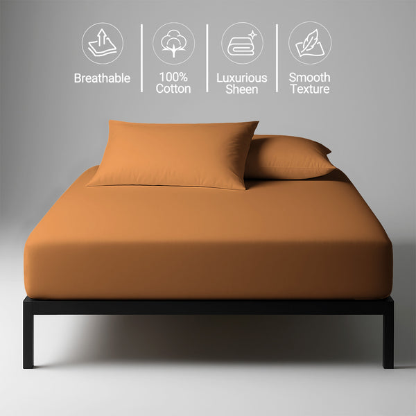 Premium 400 Thread Count 100% Cotton Fitted Sheet