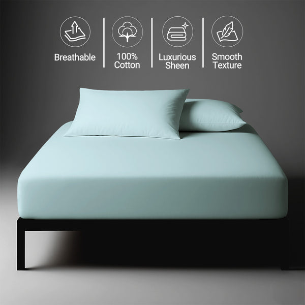 Premium 400 Thread Count 100% Cotton Fitted Sheet