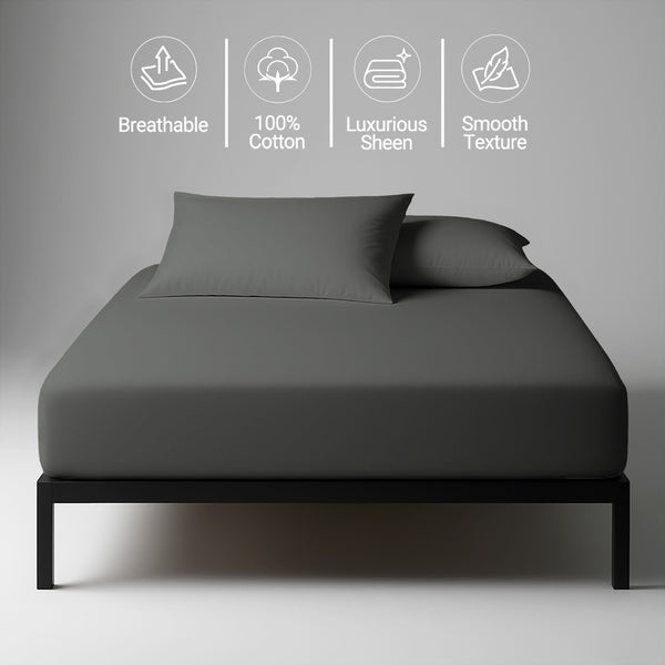 Premium 400 Thread Count 100% Cotton Fitted Sheet