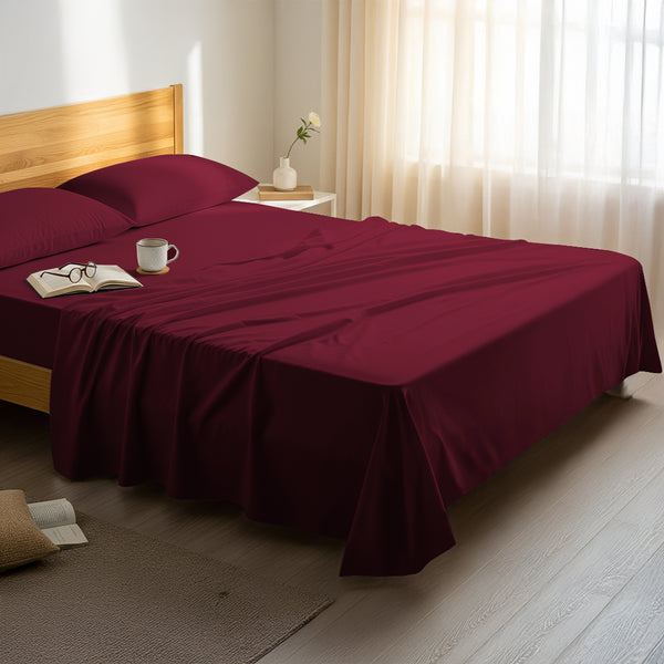 Deluxe 600 Thread Count 100% Cotton Flat Sheet