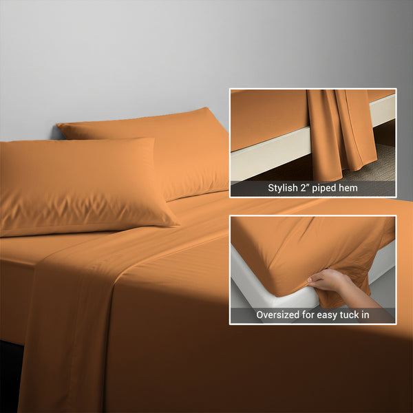 Premium 400 Thread Count 100% Cotton Flat Sheet