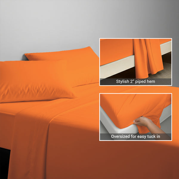Premium 400 Thread Count 100% Cotton Flat Sheet
