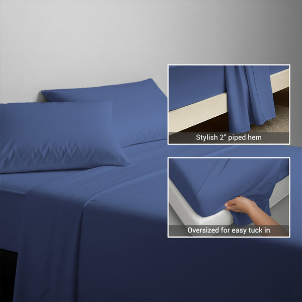 Premium 400 Thread Count 100% Cotton Flat Sheet