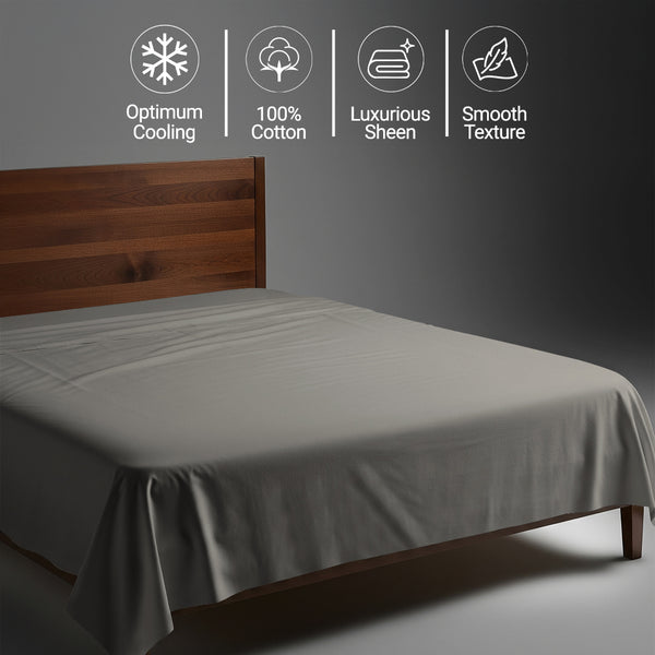 Premium 400 Thread Count 100% Cotton Flat Sheet
