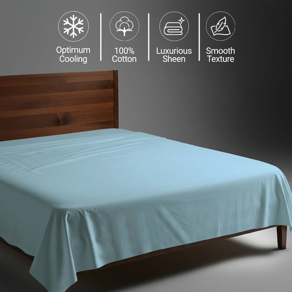 Deluxe 600 Thread Count 100% Cotton Flat Sheet