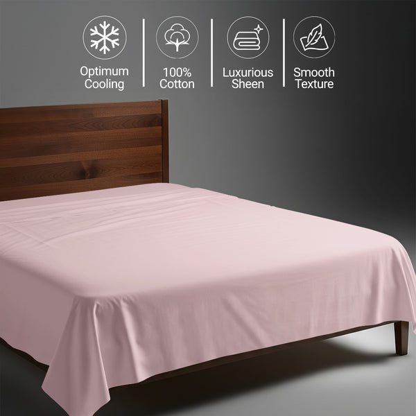 Deluxe 600 Thread Count 100% Cotton Flat Sheet