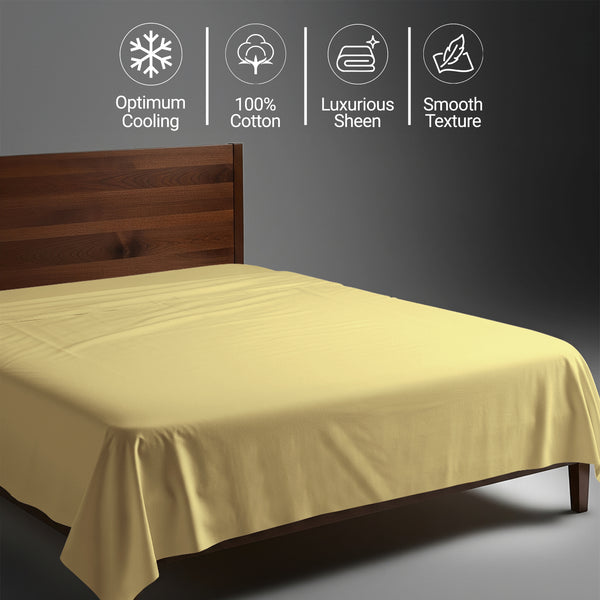 Deluxe 600 Thread Count 100% Cotton Flat Sheet