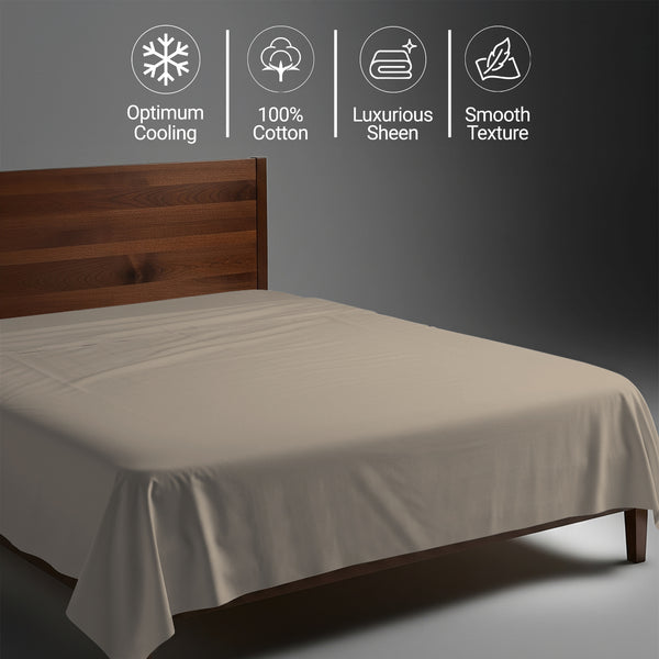 Deluxe 600 Thread Count 100% Cotton Flat Sheet