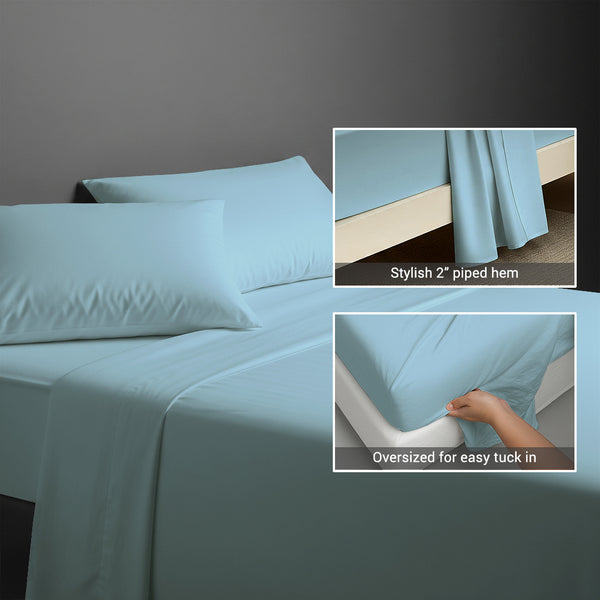 Deluxe 600 Thread Count 100% Cotton Flat Sheet