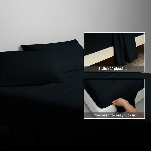 Deluxe 600 Thread Count 100% Cotton Flat Sheet
