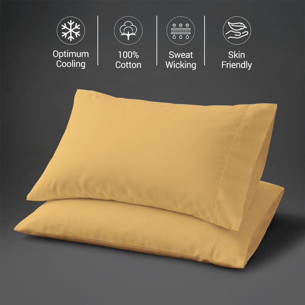 Premium 400 Thread Count 100% Cotton Pillowcases (2 PC)