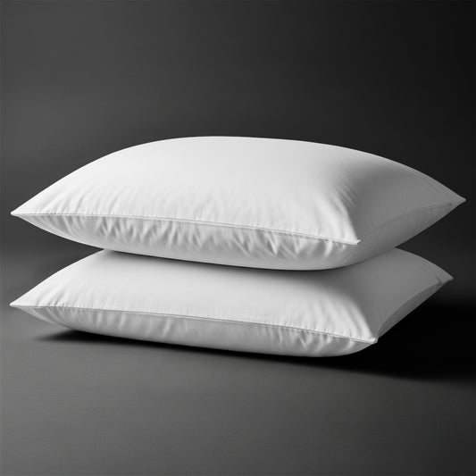 Pizuna Linens white 400 thread count 100 percent cotton pillowcases 2 piece housewife 