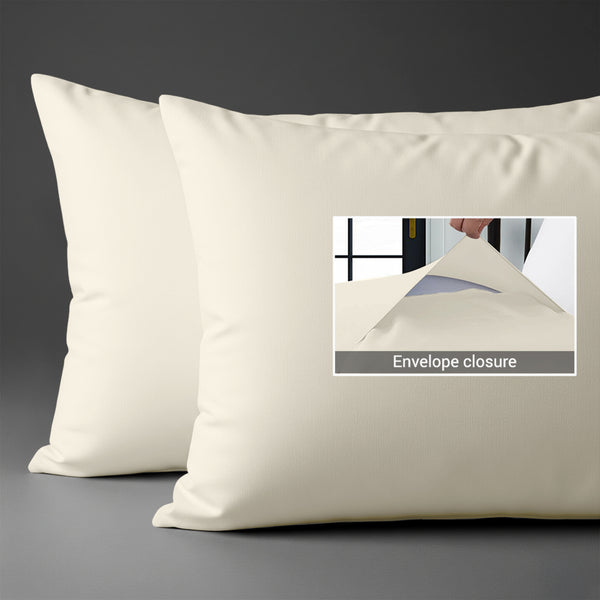 Deluxe 600 Thread Count 100% Cotton Pillowcases (2 PC)