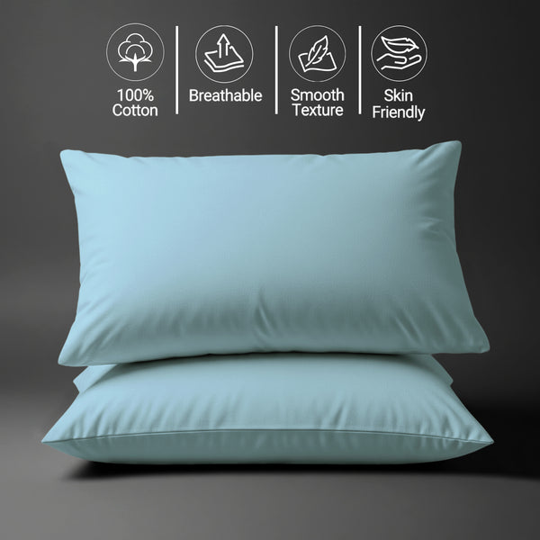 Deluxe 600 Thread Count 100% Cotton Pillowcases (2 PC)