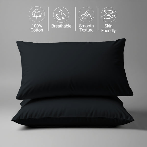 Premium 400 Thread Count 100% Cotton Pillowcases (2 PC)