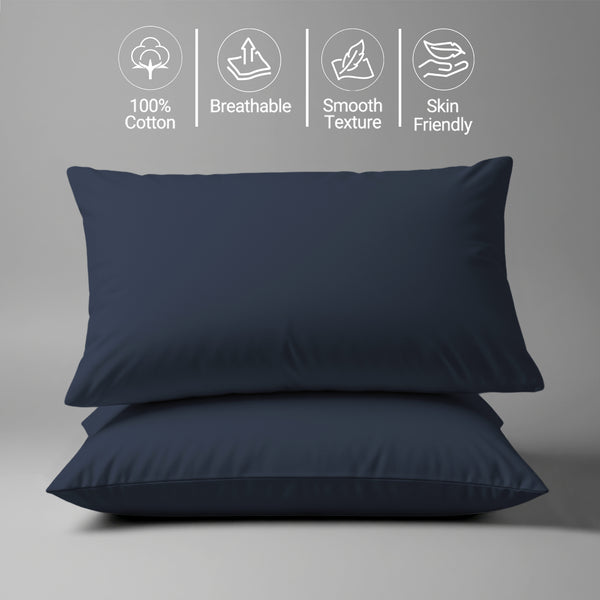 Premium 400 Thread Count 100% Cotton Pillowcases (2 PC)
