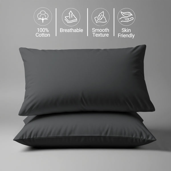 Deluxe 600 Thread Count 100% Cotton Pillowcases (2 PC)