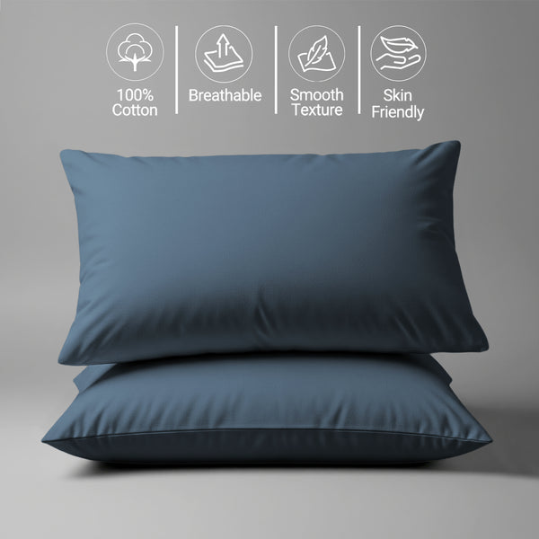 Premium 400 Thread Count 100% Cotton Pillowcases (2 PC)