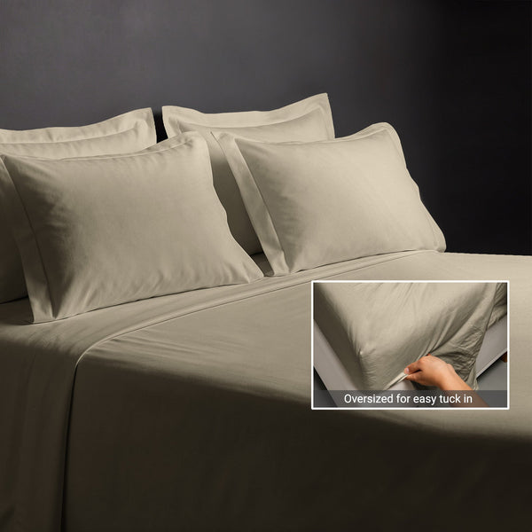 Premium 400 Thread Count 100% Cotton Bed Sheet 4PC