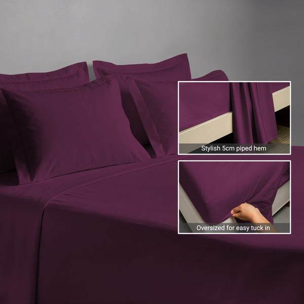 Premium 400 Thread Count 100% Cotton Bed Sheet 4PC