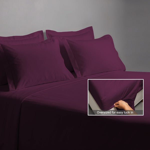 Premium 400 Thread Count 100% Cotton Bed Sheet 4PC