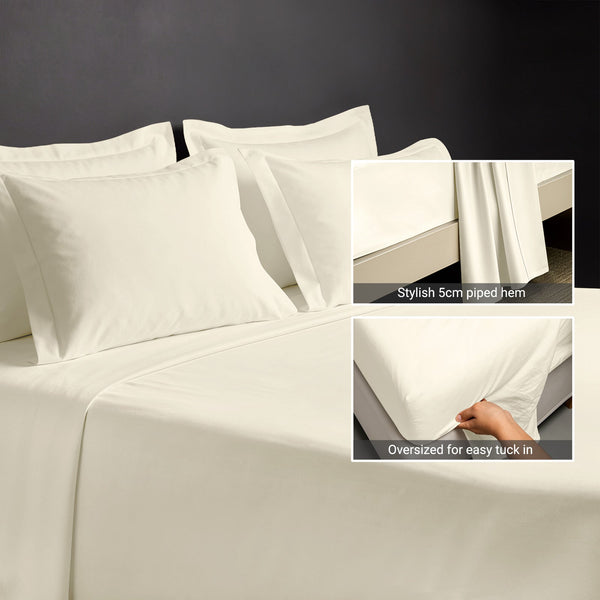 Premium 400 Thread Count 100% Cotton Bed Sheet 4PC
