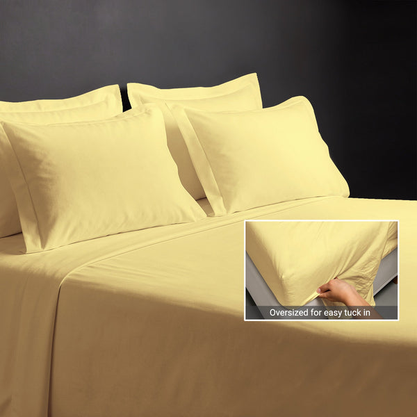 Premium 400 Thread Count 100% Cotton Bed Sheet 4PC