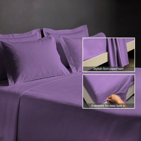 Premium 400 Thread Count 100% Cotton Bed Sheet 4PC
