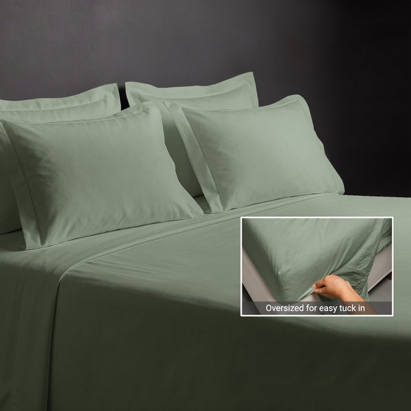 Premium 400 Thread Count 100% Cotton Bed Sheet 4PC