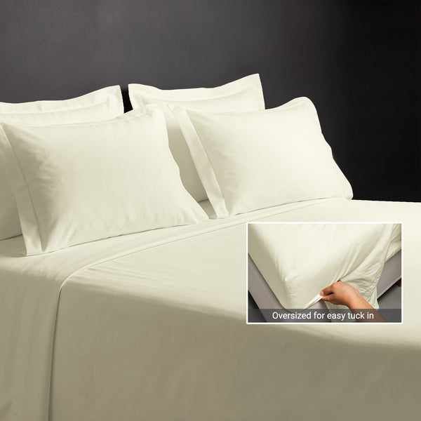Premium 400 Thread Count 100% Cotton Bed Sheet 4PC