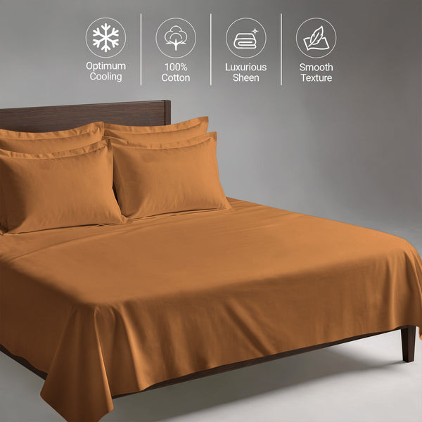 Premium 400 Thread Count 100% Cotton Bed Sheet 4PC
