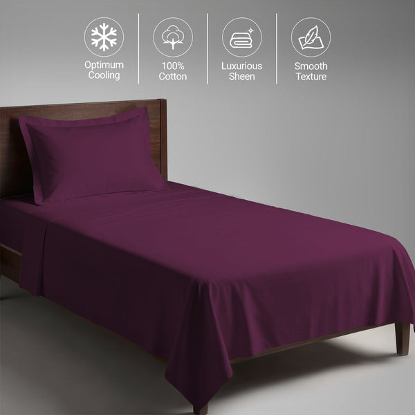 Premium 400 Thread Count 100% Cotton Bed Sheet