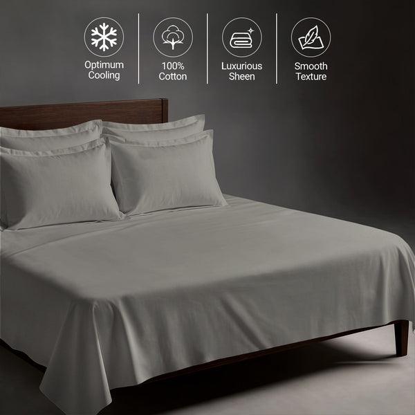 Premium 400 Thread Count 100% Cotton Bed Sheet 4PC