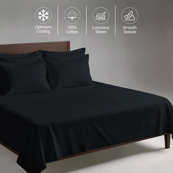 Premium 400 Thread Count 100% Cotton Bed Sheet 4PC