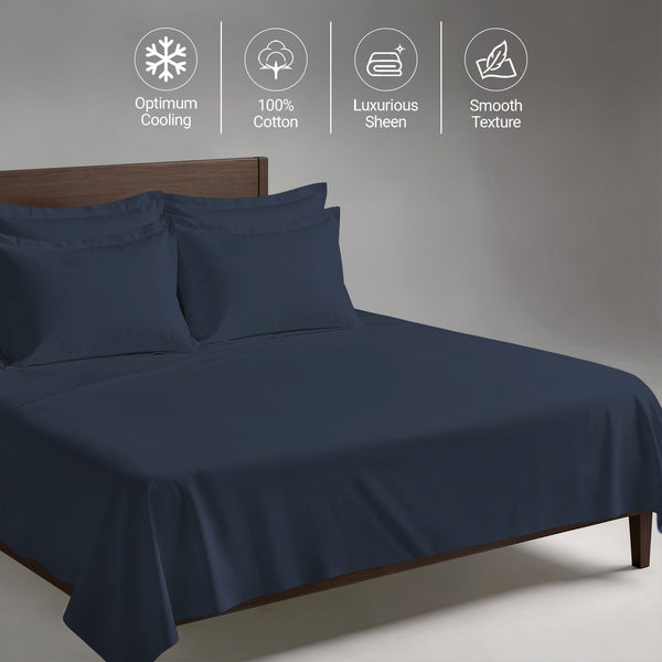 Premium 400 Thread Count 100% Cotton Bed Sheet 4PC