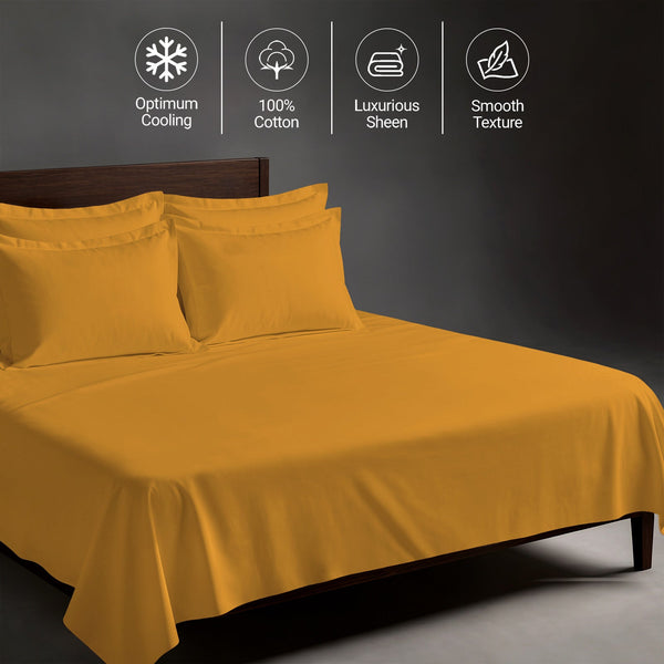 Premium 400 Thread Count 100% Cotton Bed Sheet 4PC